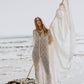 Maggie Crochet Midi Dress - Cream