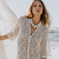 Maggie Crochet Midi Dress - Cream