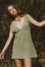 Load image into Gallery viewer, Maggie Crochet Mini Dress - Khaki
