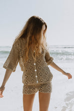 Load image into Gallery viewer, Maggie Crochet Shirt - Fawn
