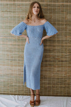 Load image into Gallery viewer, Posy Crochet Dress - Blue Bell
