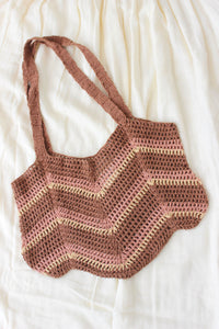 Greta Crochet Bag - Chocolate