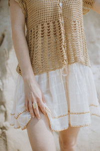 Penny Mini Skirt - Cream