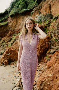 Elke Crochet Dress - Lilac