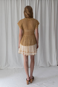 Elke Crochet Blouse - Wheat
