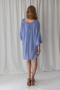 Penny Smock Dress - Powder Blue
