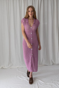 Elke Crochet Dress - Lilac