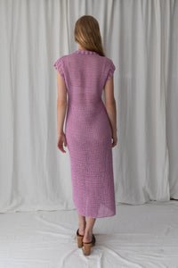 Elke Crochet Dress - Lilac