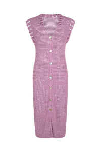 Elke Crochet Dress - Lilac