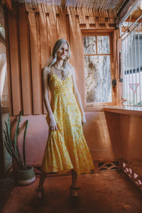 Lou Lou Strappy Dress - Golden